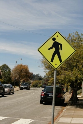 A sign pointed us left.