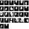 All the letters, in order.