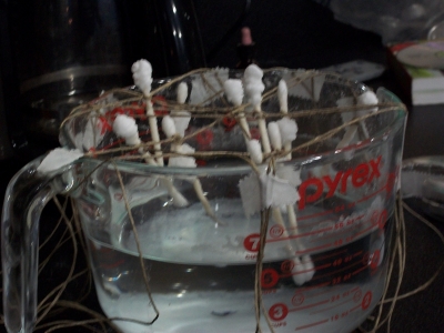 Nothing like pyrex, q-tips, hemp rope and surgical tape to get the job done.
