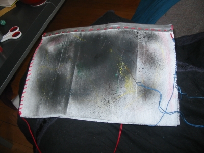 sewing them together