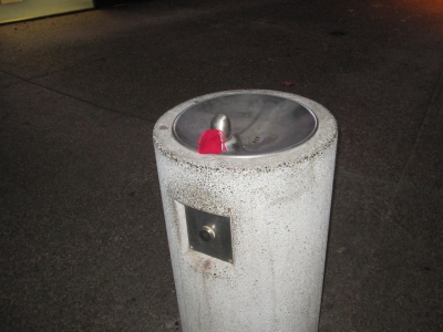 I don't think anyone uses this fountain... we'll see