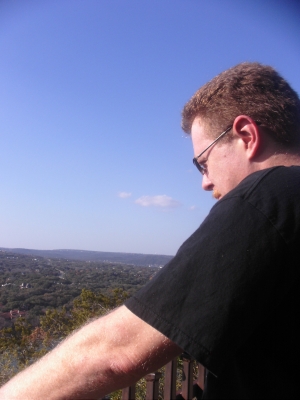 Crusher Joe taking in the view.