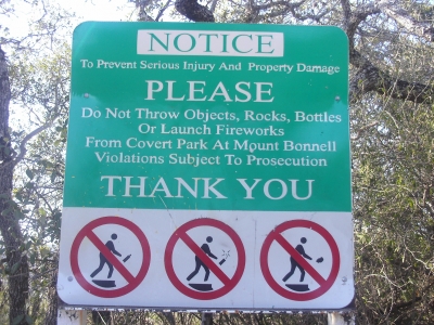 We were not inclined the throw dynamite over the edge.