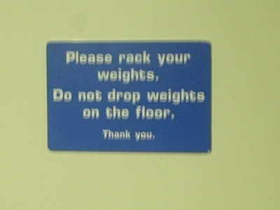an actual sign from the mgmt