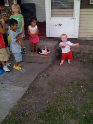 then I headed back to the kids' house