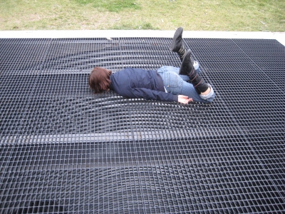 Jackie's favorite shadow-making position