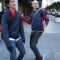 Sam demonstrates the getting jiggy with it maneuver