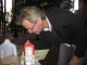 This nice man didn't want to donate, but he did sign the card "G. Bush"--