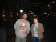 We donated a cookie and some cow juice to this man. . .