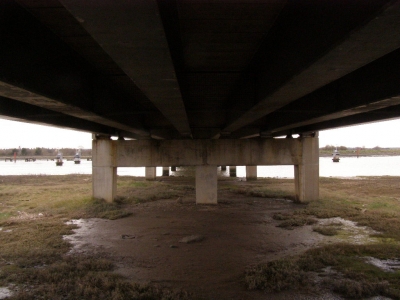 3 - Under Breydon Bridge, the traffic noise was in time with the music on my iPod