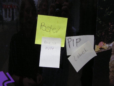 This one was funny, It was plastered to the Public Information Post by rain