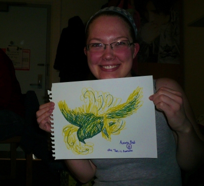 I look way too happy.