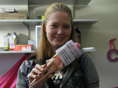 The address label