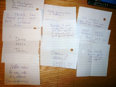 Day five's suggestions!