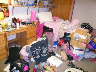 Her bed...