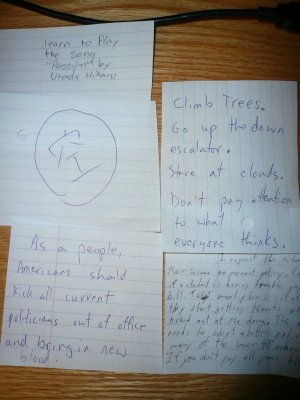 Day two's suggestions