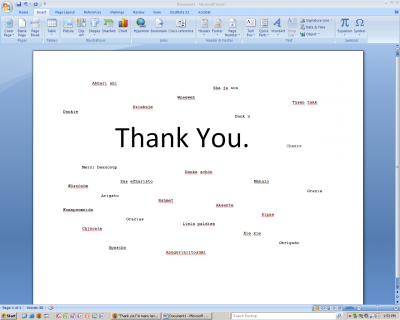 MS Word is language-ignorant!