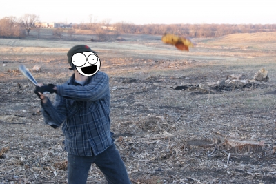 No wait it's a baseball!