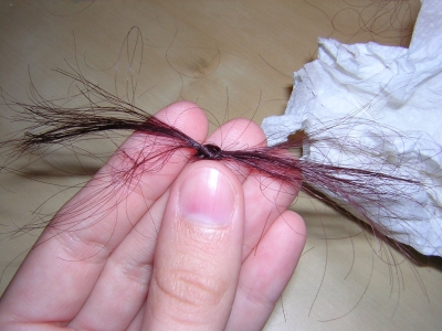 Before the hair gel