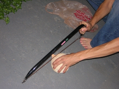 "Let's get inside this cocount."