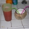 Strawberry wine + coconut shell