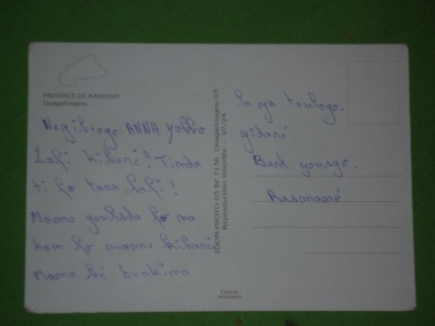 Burkinabé Postcard Back.JPG