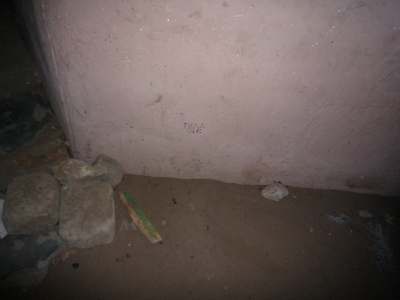Where the phone is buried (with the charger)