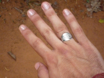 Ring on Hand Top
