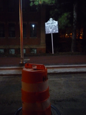 Sign and Barrel