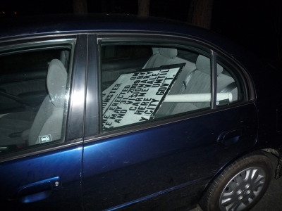 Sign in Car