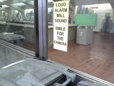 Loud alarm will sound