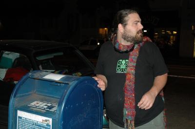 Making sure no one's watching