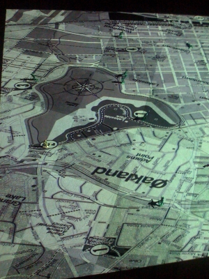 Battle map at the finish line