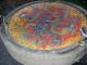 A water fountain mosaic