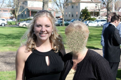 She comes to my fancy events. 