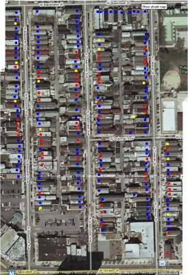 map of several blocks of Wicker Park