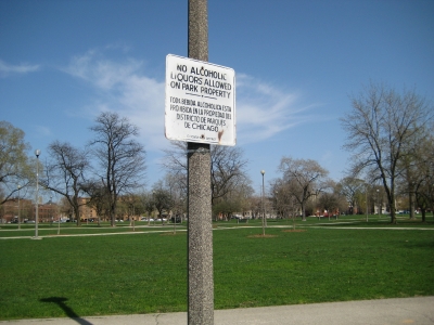 No Alcoholic Liquors Allowed