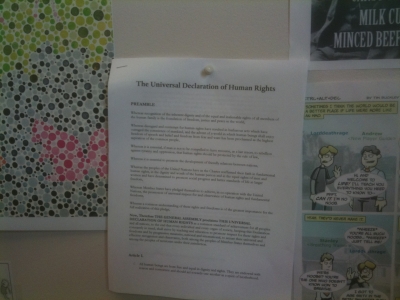 Taking its rightful place, among the comic strips