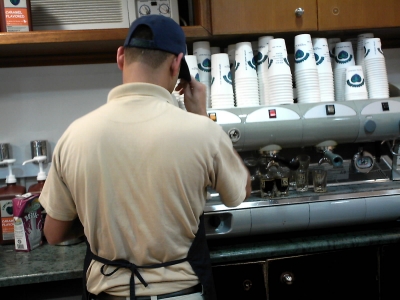 Punam starts my coffee