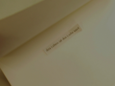das Leben ist die Liebe wert