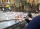 Escalators provide captives--MsGoblinpants got two high fives out of this.