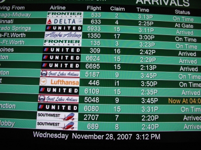 3:12 pm and my Flight is On Time