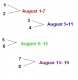 Dueling Schedule
