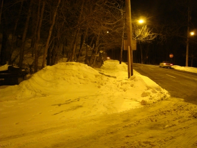 Fuck that sidewalk.  Seriously?  