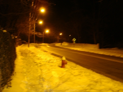 It's nice an clear if you're a car of course.  A speeding car...