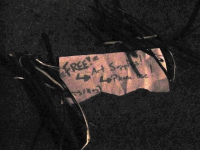 Close-up of sign