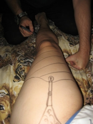 a different approach, left leg.