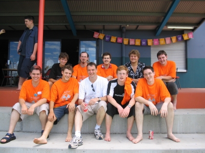 The admin crew and Ben Mansill