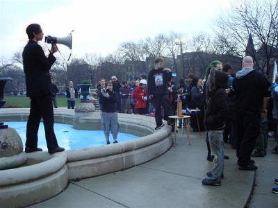 Dax giving directions, barking orders, etc.