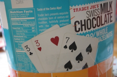 cards- just like the mad hatter!